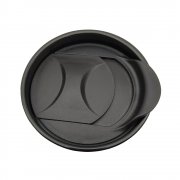 Кружка керамическая с деревянной манжетой Nexus, чёрная