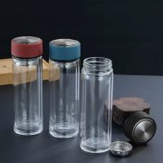 Термос стеклянный с инфьюзером Steelite, чёрный