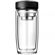 Термос стеклянный с LED-дисплеем Smartview, чёрный