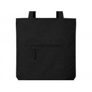 Сумка на молнии Zipper Neo из хлопка 280 г c карманом на молнии спереди