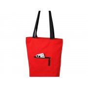 Сумка на молнии Zipper Neo из хлопка 280 г c карманом на молнии спереди