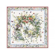 Набор: платок «Русский полевой букет» и свеча «Цветы и травы»