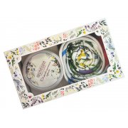 Набор: платок «Русский полевой букет» и свеча «Цветы и травы»