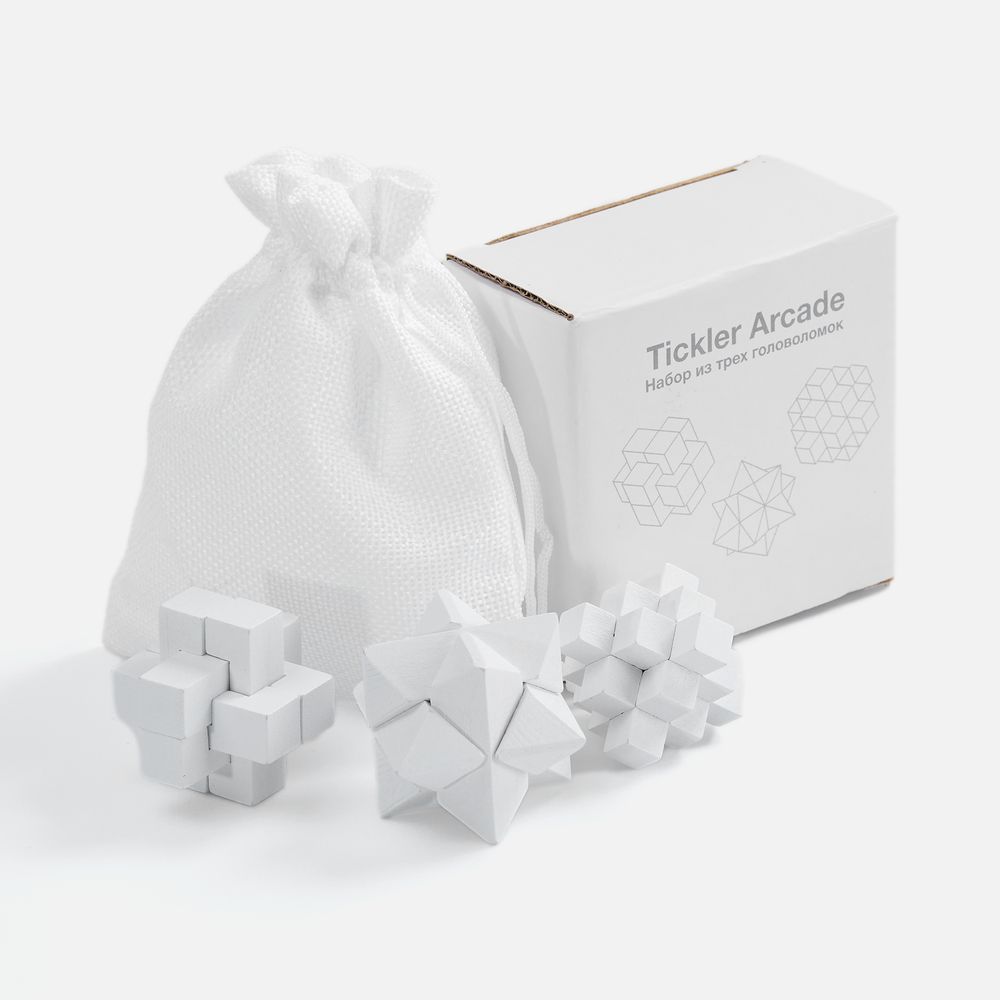 Набор из 3 головоломок Tickler Arcade, белый арт. 23192.60 Набор из 3 головоломок Tickler Arcade, белый арт. 23192.60