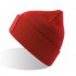 Шапка вязаная  двойная Wind-S с патчем Красный
