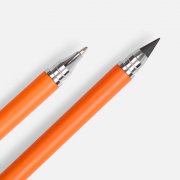 Ручка шариковая и вечный карандаш Diptych, оранжевая арт. 20129.20