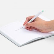 Ручка шариковая Bright Pop, белая с зеленым арт. 22202.90