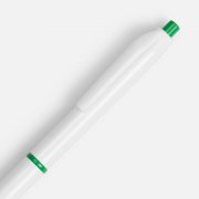 Ручка шариковая Bright Pop, белая с зеленым арт. 22202.90