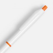 Ручка шариковая Bright Pop, белая с оранжевым арт. 22202.20