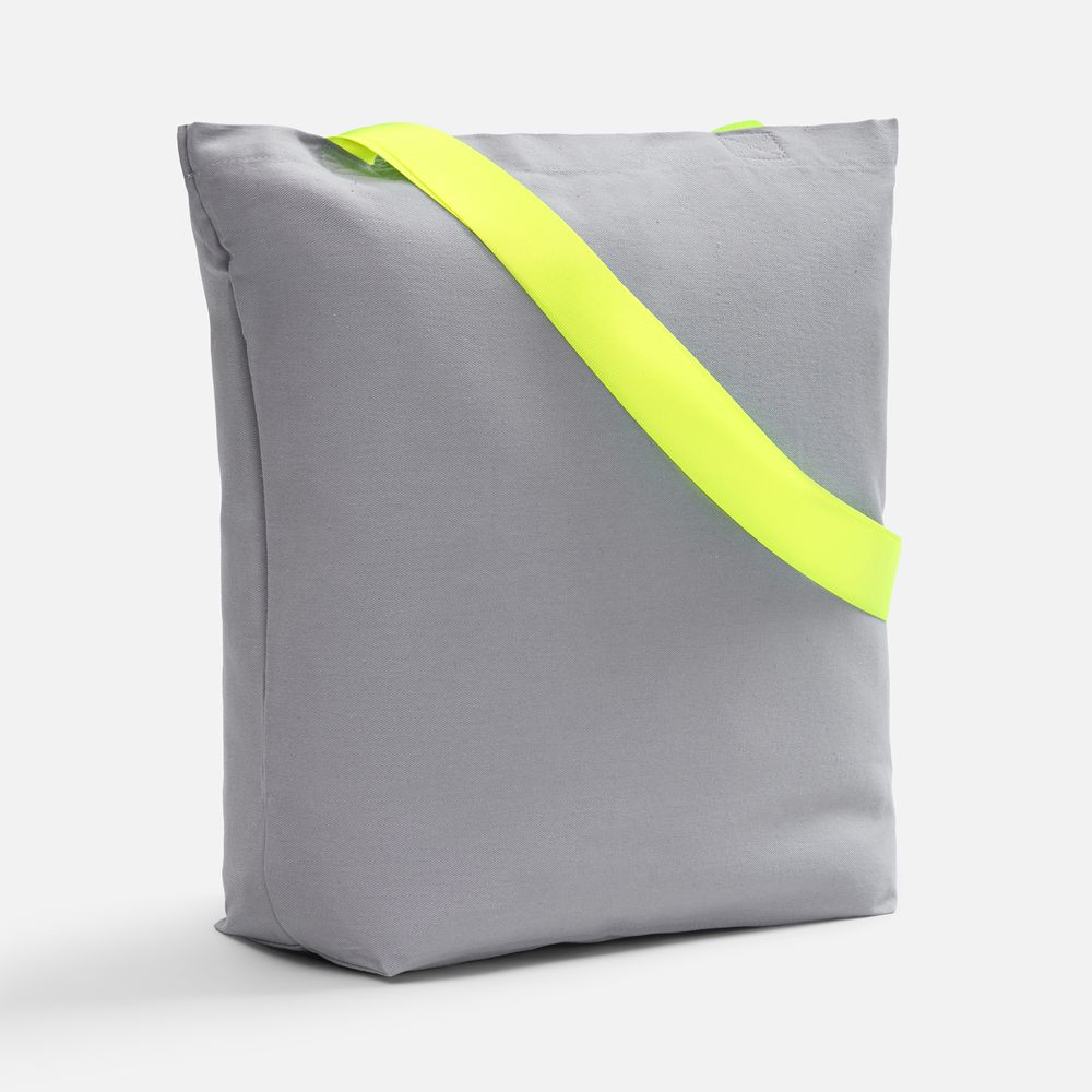 Шопер B5, серый с широкими желтыми ручками арт. 19268.89 Шопер B5, серый с широкими желтыми ручками арт. 19268.89