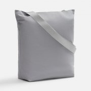 Шопер B5, серый с широкими серыми ручками