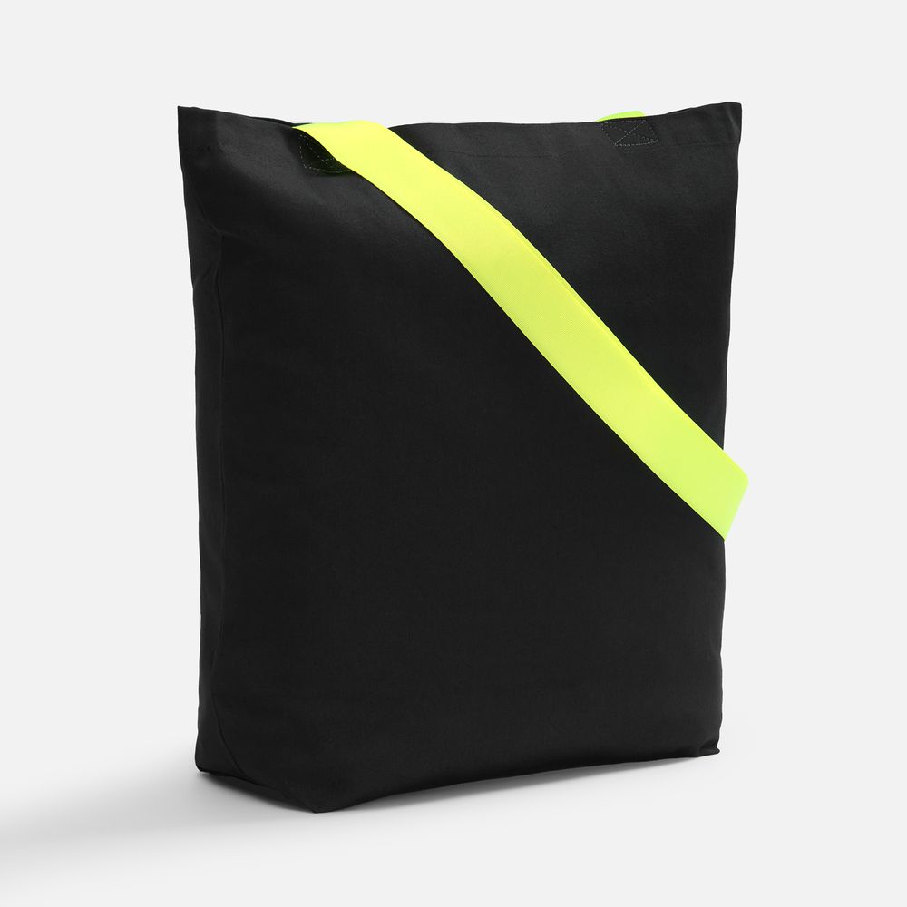 Шопер B5, черный с широкими желтыми ручками арт. 19267.89 Шопер B5, черный с широкими желтыми ручками арт. 19267.89