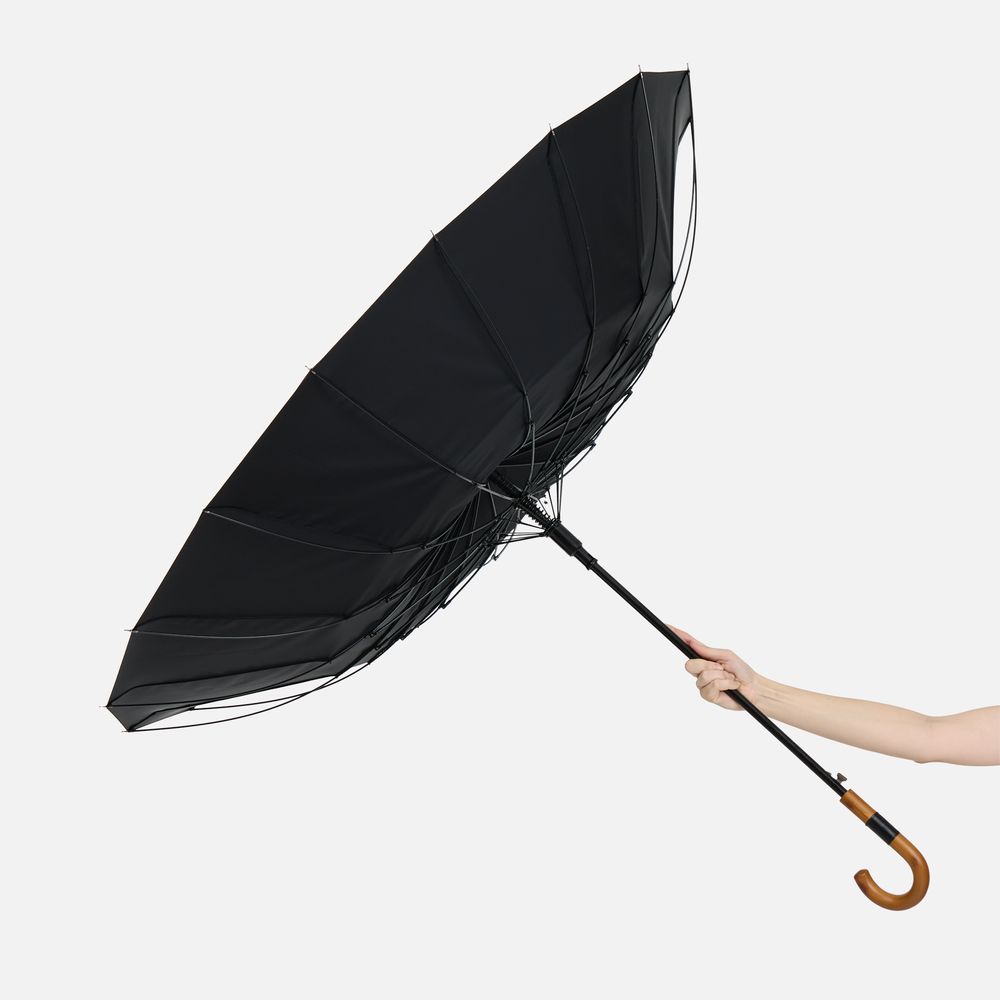 Зонт-трость Cloudfall, черный арт. 22326.30 Зонт-трость Cloudfall, черный арт. 22326.30