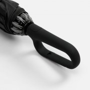 Зонт обратного сложения с ручкой-карабином Foldberry, черный