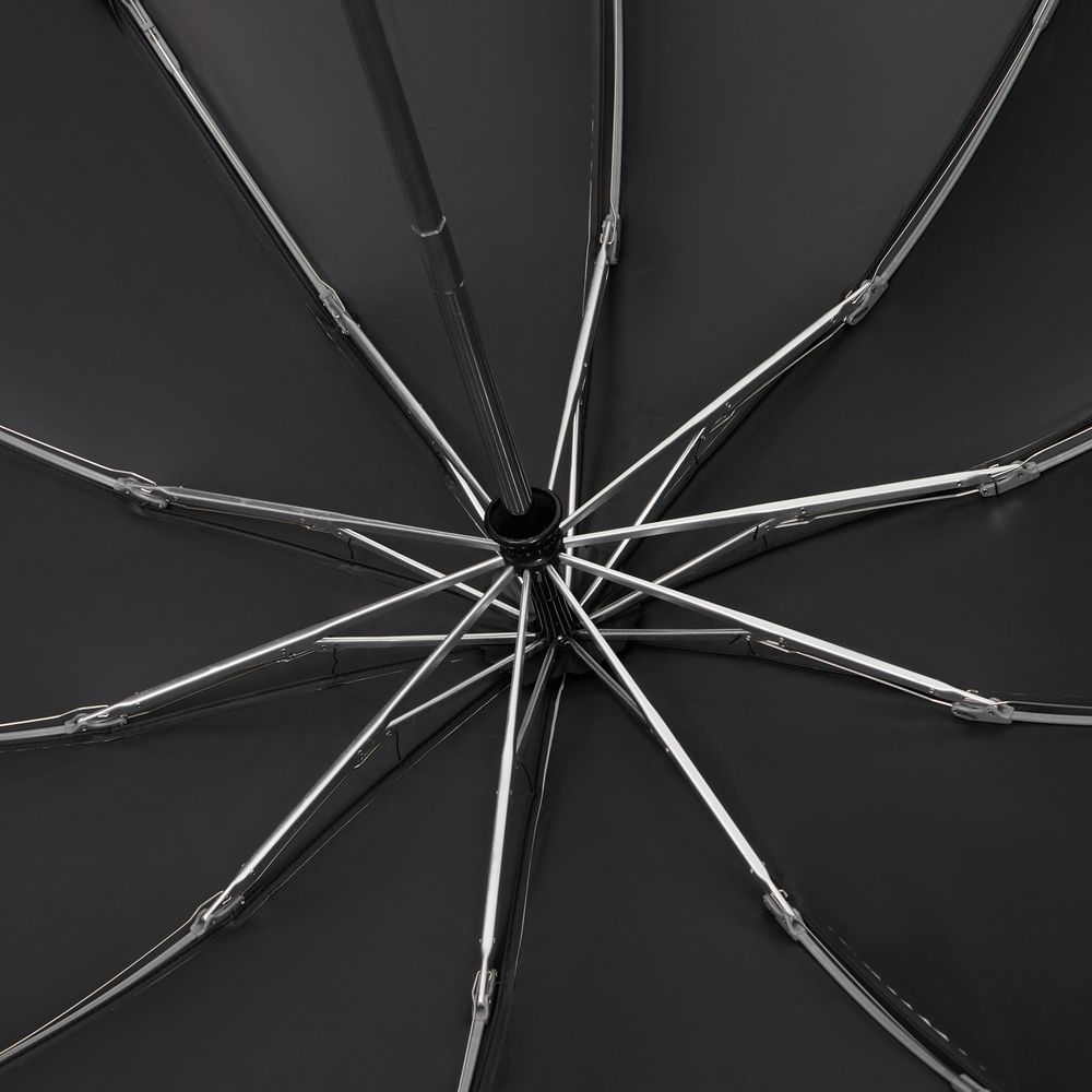 Зонт обратного сложения с ручкой-карабином Foldberry, черный арт. 22324.30 Зонт обратного сложения с ручкой-карабином Foldberry, черный арт. 22324.30