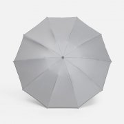 Зонт обратного сложения с ручкой-карабином Foldberry, серый