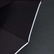 Зонт обратного сложения Norsken с фонариком, черный арт. 20178.30