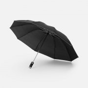 Зонт обратного сложения Norsken с фонариком, черный арт. 20178.30