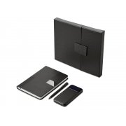 Подарочный набор «Tesla» с блокнотом А5, ручкой и пауэрбенком на 10 000 mAh