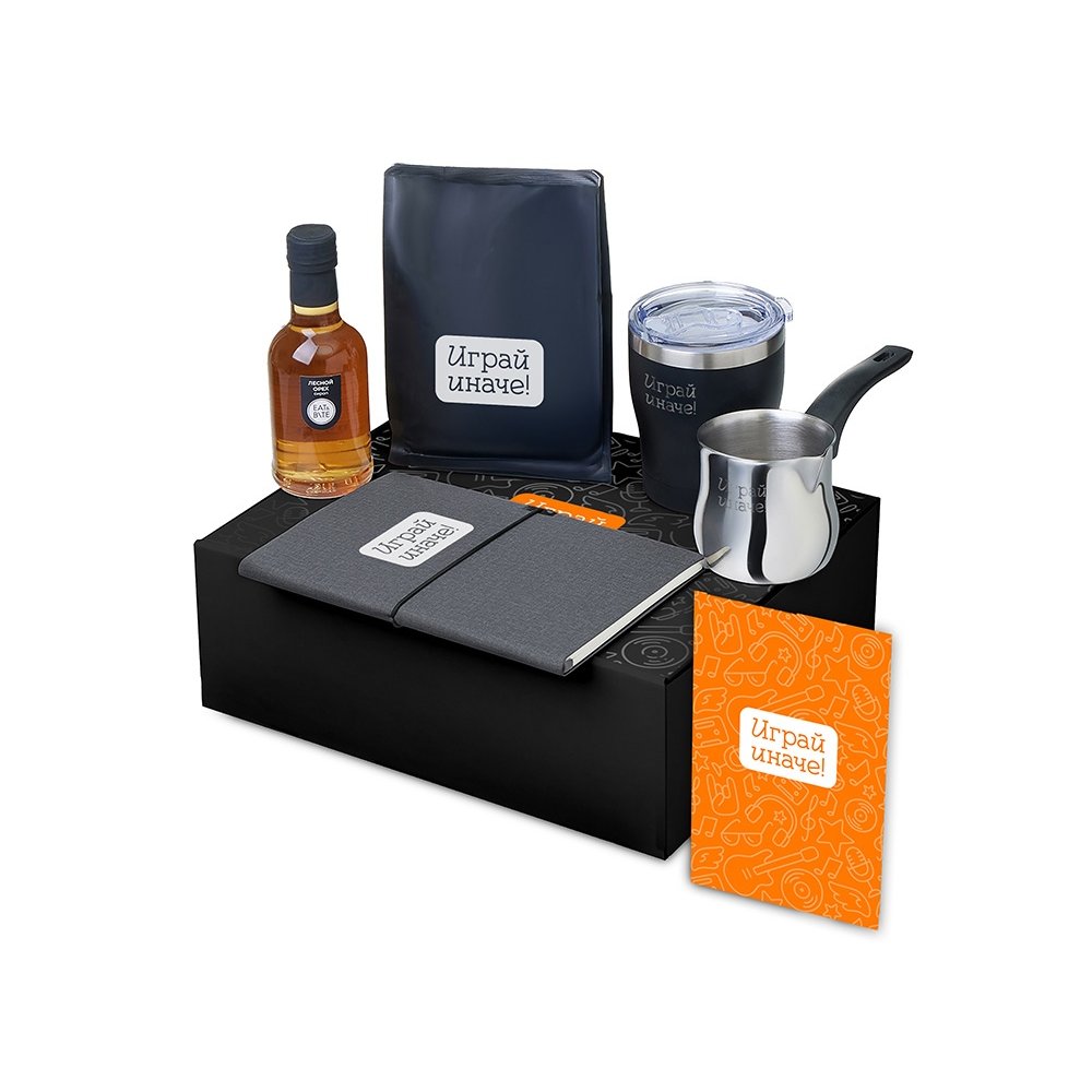 Подарочный набор «Re:y. Routine» с туркой, термокружкой и кофе арт. 210133.17 Подарочный набор «Re:y. Routine» с туркой, термокружкой и кофе арт. 210133.17