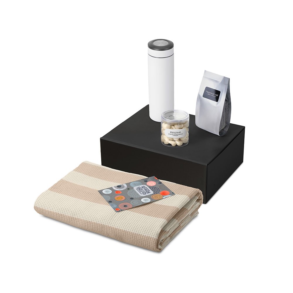 Подарочный набор «Re:y. Warm» с пледом, термосом и чаем арт. 210132.06 Подарочный набор «Re:y. Warm» с пледом, термосом и чаем арт. 210132.06