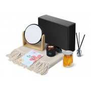 Подарочный набор «Re:f. Shelter» с пледом, зеркалом, свечой и диффузором