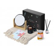 Подарочный набор «Re:f. Shelter» с пледом, зеркалом, свечой и диффузором
