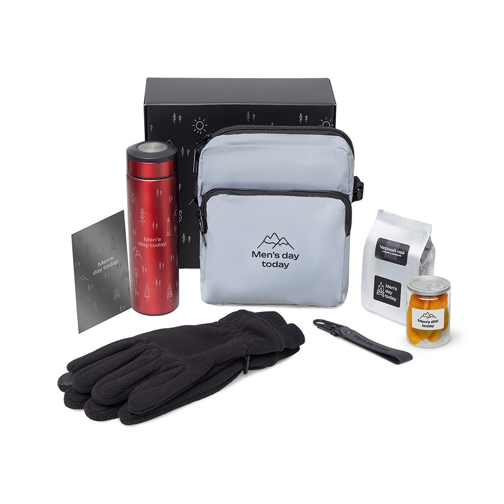 Подарочный набор «Re:m. Step» с термосом, перчатками и сумкой арт. 210118.01 Подарочный набор «Re:m. Step» с термосом, перчатками и сумкой арт. 210118.01