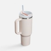 Термокружка Quencher H2.0 1180 с трубочкой, розовая арт. 20629.15