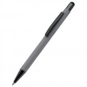 Ручка металлическая Story софт-тач, светло-серая