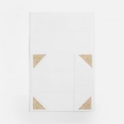 Коробка складная под бутылку Color Jacket Fold, белая