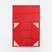 Коробка складная под бутылку Color Jacket Fold, красная