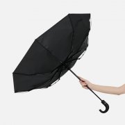 Зонт складной Hooklook, черный
