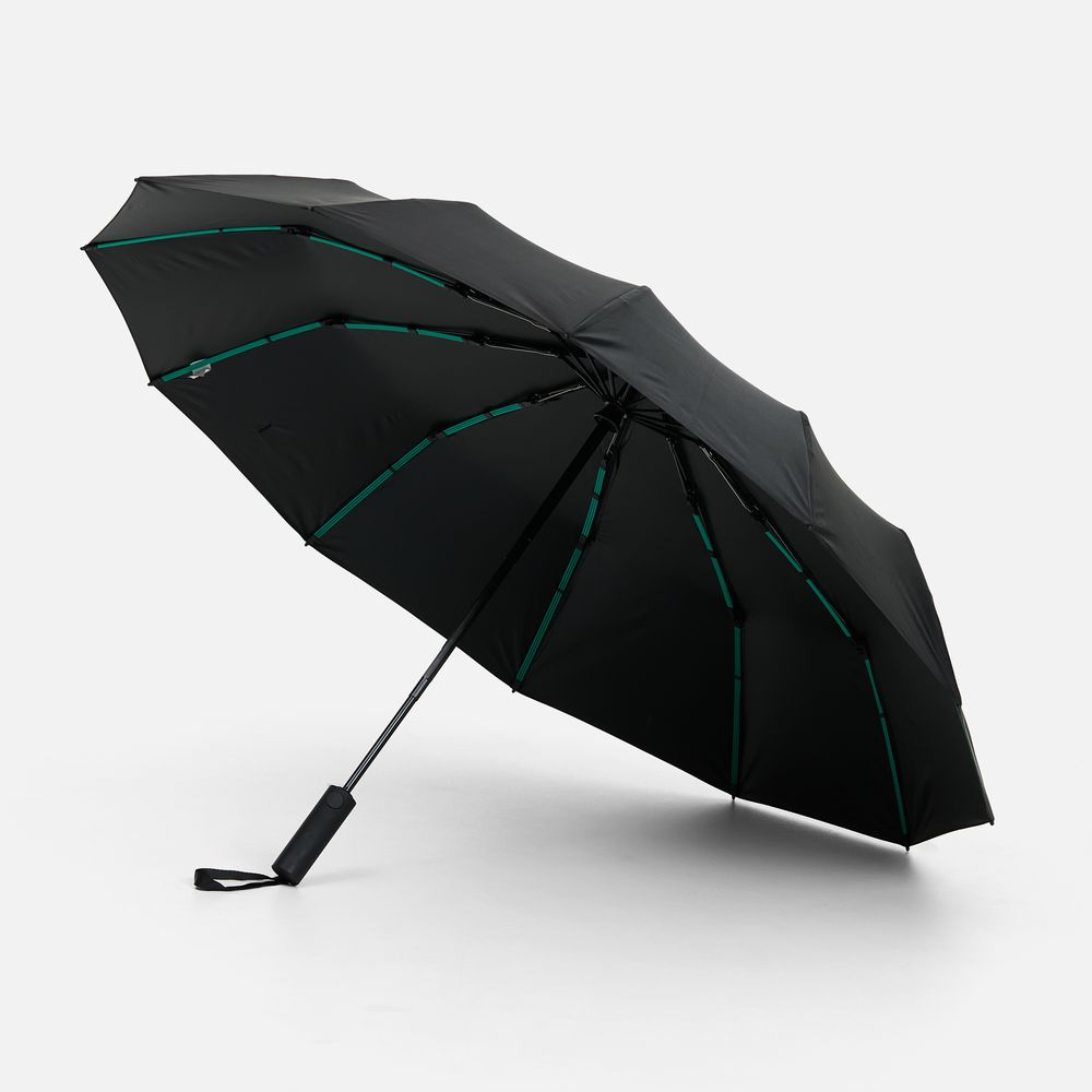 Зонт складной с УФ-защитой Ribstar, черный арт. 22327.30 Зонт складной с УФ-защитой Ribstar, черный арт. 22327.30