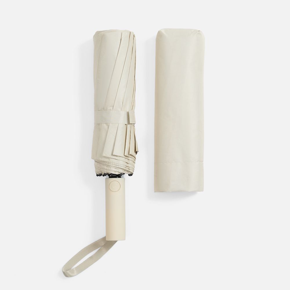 Зонт складной с УФ-защитой Ribstar, бежевый арт. 22327.00 Зонт складной с УФ-защитой Ribstar, бежевый арт. 22327.00