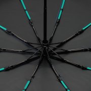 Зонт складной Skymate с УФ-защитой и ручкой-карабином, темно-синий