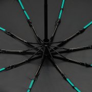 Зонт складной Skymate с УФ-защитой и ручкой-карабином, черный