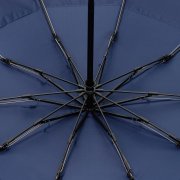 Зонт обратного сложения twoGether с двойным куполом, темно-синий