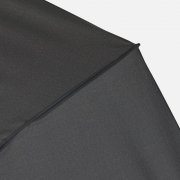 Зонт обратного сложения twoGether с двойным куполом, черный