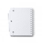 Блокнот А5 DURAN в твёрдом переплёте с ручкой, белый