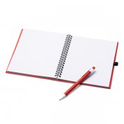 Блокнот Leynax с ручкой, красный арт. NB7994S160
