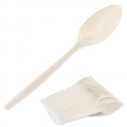 Набор 50 шт ложка из кукурузного крахмала, 7 дюймов (17,5 см) арт. A712/-50