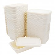 Набор контейнеров с крышкой из кукурузного крахмала,  500 мл (50шт) арт. A207