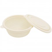 Набор контейнеров (супница) из кукурузного крахмала,  400 мл (50 шт) арт. A505