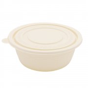 Набор контейнеров (супница) из кукурузного крахмала,  400 мл (50 шт) арт. A505