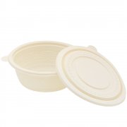 Набор контейнеров (супница) из кукурузного крахмала,  600 мл (50 шт) арт. A506