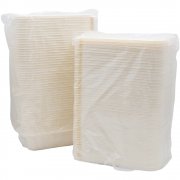 Набор контейнеров с крышкой из кукурузного крахмала, 1000 мл, 50 шт арт. A210