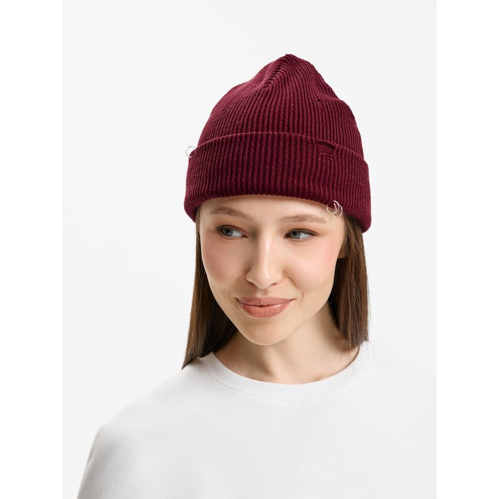 Шапка Ribelle, темно-красная (винная) арт. 19066.56 Шапка Ribelle, темно-красная (винная) арт. 19066.56