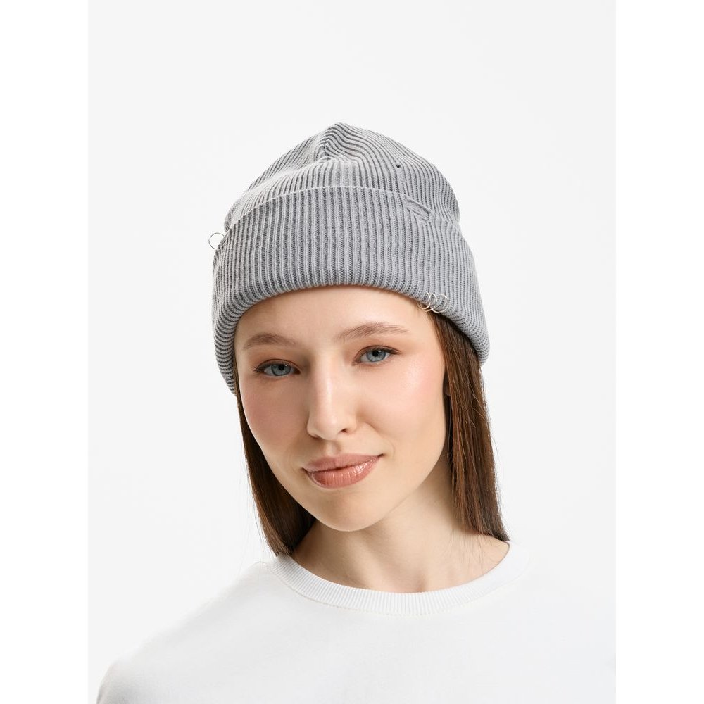 Шапка Ribelle, серая арт. 19066.10 Шапка Ribelle, серая арт. 19066.10
