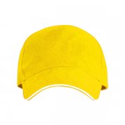 Бейсболка 5-панельная ERIS, Желтый